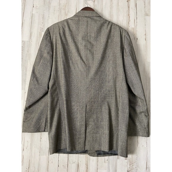 Brooks Brothers Blazer Jacket Mens 46 Regent Fit Beige Herringbone Preppy EUC - Picture 12 of 13